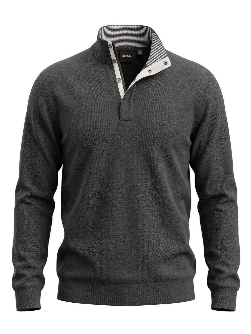 BOSS HUGO BOSS Long Sleeve Mock Neck Pullover Sweater